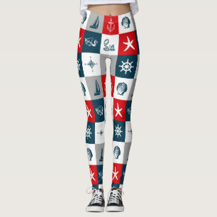 Leggings Nautical themed design