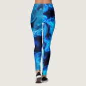 Leggings Nautique Blue Jellyfish Marine Life (Dos)