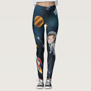 Leggings Navette spatiale nocturne étoiles planète espace e