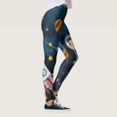 Leggings Navette spatiale Nuit Étoiles Planète (Droite)