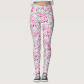 Leggings Né à Dance Pink/Black ID277 (Devant)