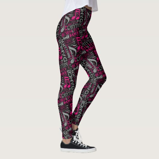 Leggings Né à Dance Pink/White ID277 (Droite)