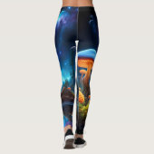 Leggings Nebula et les champignons Aliens bioluminescents (Dos)