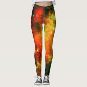 Leggings Nebula étoilée colorée (Devant)