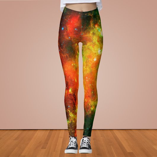 Leggings Nebula étoilée colorée