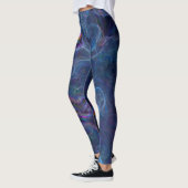 Leggings Nebula fractale Abstraite et morphe géométrique (Gauche)