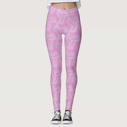 Leggings Nebula rose Dreamflow Motif sans couture (Devant)