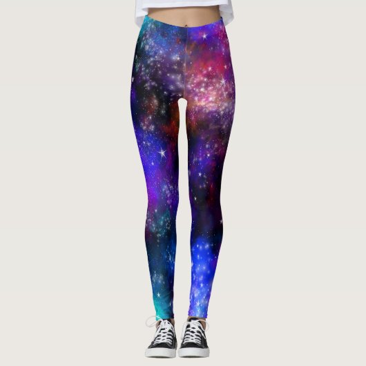 Leggings Nébuleuse de l'espace extra-atmosphérique de Galax (Devant)