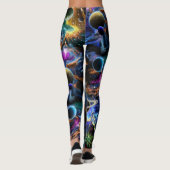 Leggings Nébuleuse et planètes de l'espace (Dos)