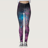 Leggings Nébuleuse flamboyante d'étoile (Devant)