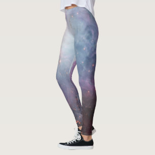 Leggings Nébuleuse Orion Astronomie ciel bleu marron beige