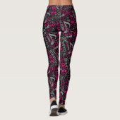 Leggings Née pour danser Rose/Blanc ID277 (Dos)