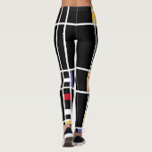 Leggings Négatif "Trafalgar Carré" de Mondrian d'art Abstra (Dos)