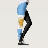 Leggings Negros con Bandera de Argentina (Droite)