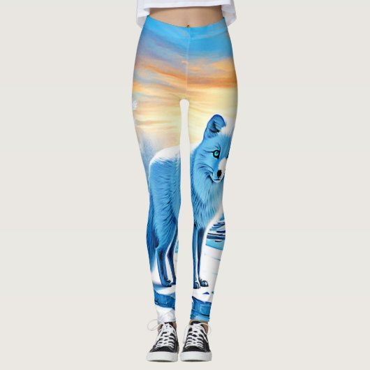 Leggings Neige arctique (Devant)