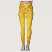 Leggings Neige dorée (Devant)