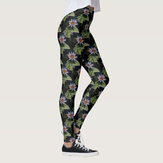 Leggings Nénuphar blanc Lotus (Droite)