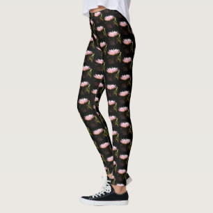 Leggings Nénuphar rose Lotus