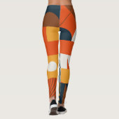 Leggings Neo geo : composition abstraite vintage (Dos)