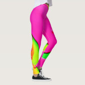 Leggings Neon Abstrait Liquid Dreams (Droite)