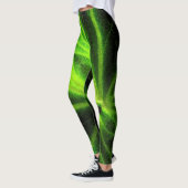 Leggings Neon Black Green Legings Motifs Abstraits (Gauche)