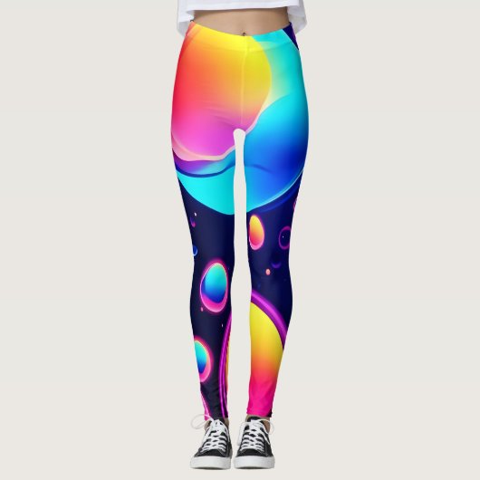 Leggings Neon Bubble Universe (Devant)