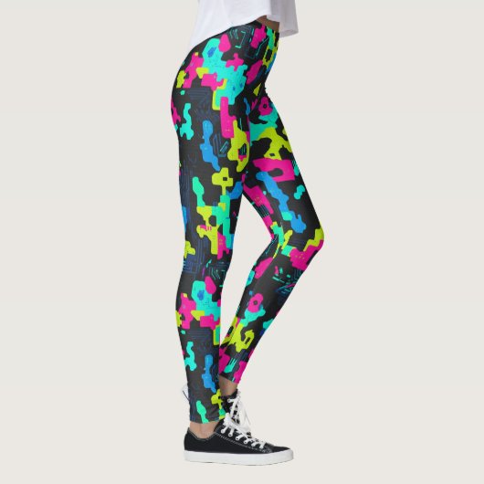 Leggings Neon Camouflage Pattern (Droite)