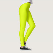 Leggings Neon Chartreuse couleur solide | Classique (Droite)