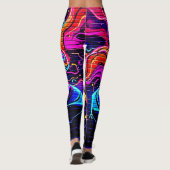 Leggings Neon Cyber Guardian Art (Dos)