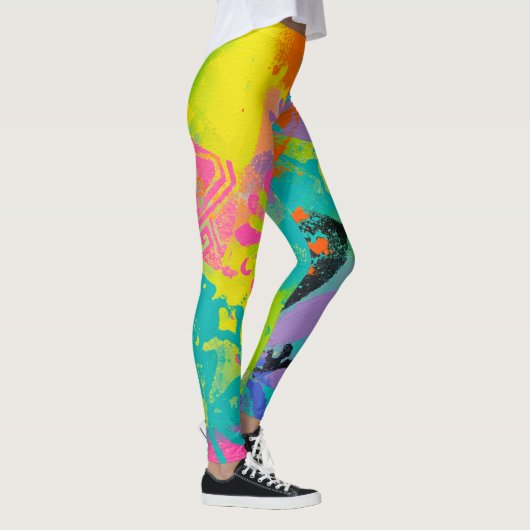 Leggings Neon Dreams Abstrait (Droite)