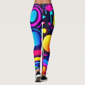 Leggings Neon Dreams : une odyssée numérique psychédélique (Dos)