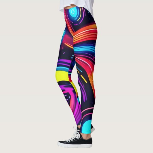 Leggings Neon Dreamscape Art (Gauche)
