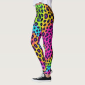Leggings Neon Empreinte de léopard (Gauche)