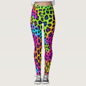 Leggings Neon Empreinte de léopard (Devant)