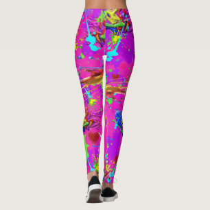 Leggings Neon est une peinture éclaboussée CBDOilPrincess