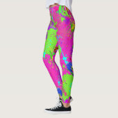 Leggings Neon est une peinture éclaboussée CBDOilPrincess (Gauche)