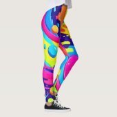 Leggings Neon Fluid Art (Droite)