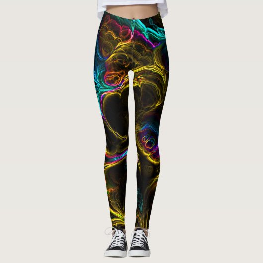 Leggings Neon Fractal 1 (Devant)
