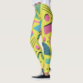 Leggings Neon Funky Memphis Motif (Gauche)