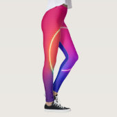 Leggings Neon Glow Circle Abstract Art (Droite)