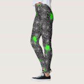 Leggings Neon Green Spider Et Web (Gauche)