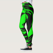 Leggings Neon Green Swirl (Gauche)