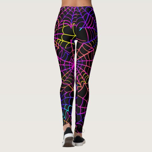 Leggings Neon Halloween Pattern  (Dos)