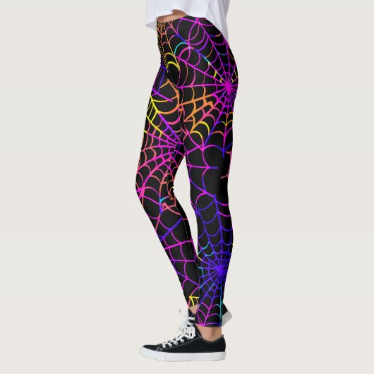 Leggings Neon Halloween Pattern  (Gauche)