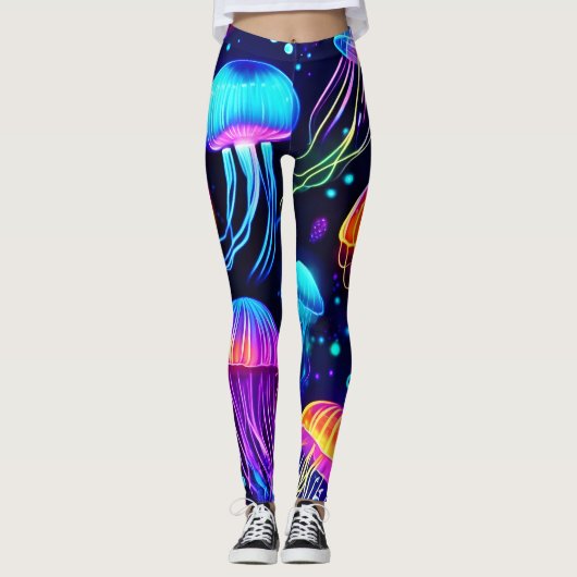 Leggings Neon Jellyfish Dreams (Devant)