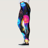 Leggings Neon Jellyfish Dreamscape (Gauche)