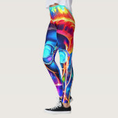 Leggings Neon Jellyfish Vision de l'enfant (Gauche)
