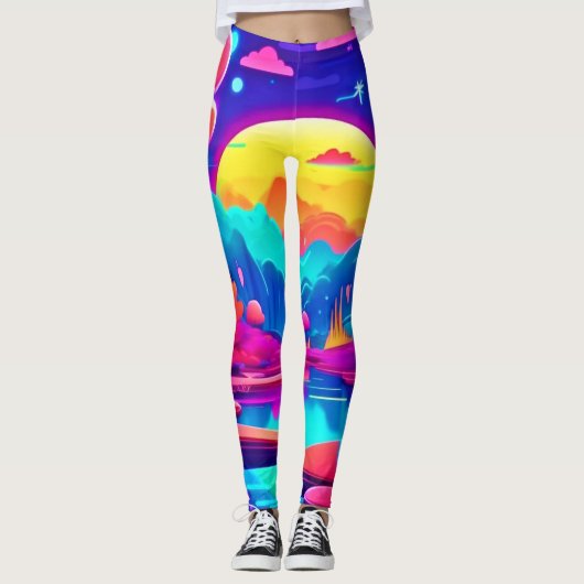 Leggings Neon Jungle Dream Art (Devant)