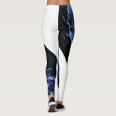 Leggings Neon Nexus : Structure Techno-Organique Intertissé (Dos)