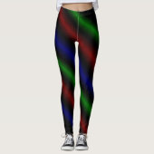 Leggings Neon Parallel Lines Motif, (Devant)